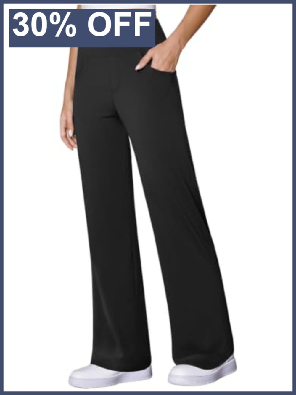 Wide Leg Yoga Pants with Pockets High Waist Dress Work Sweatpants
